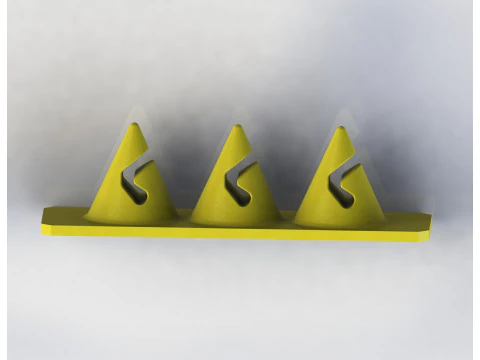 Cone Cable Organizer Set 3D Print Model