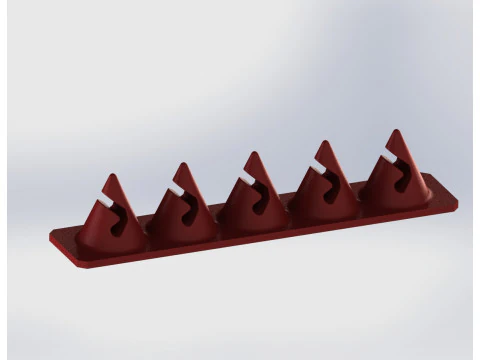 Cone Cable Organizer Set 3D Print Model