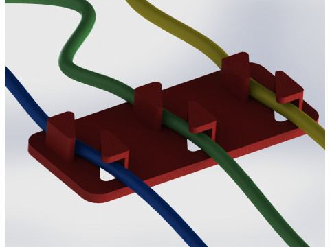 Clip per organizer per cavi, scrivania pulita Modello di stampa 3D