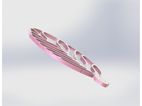 Leaf Soap Dish with Removable Veins 3D Print Model