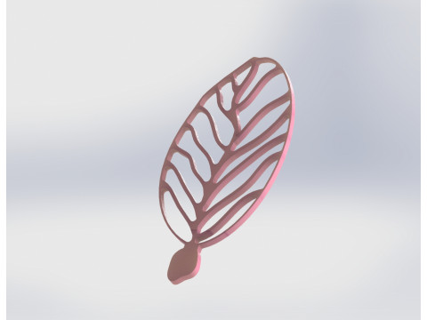 Leaf Soap Dish with Removable Veins 3D Print Model