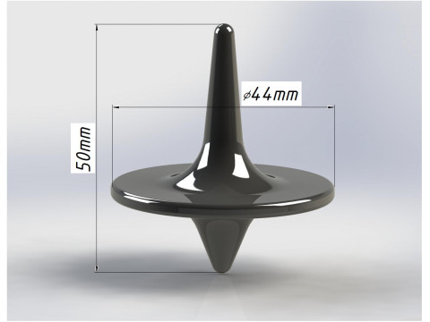 Free Classic Spinning Top 3D Print Model