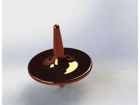 Free Classic Spinning Top 3D Print Model
