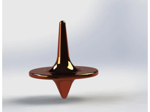 Free Classic Spinning Top 3D Print Model