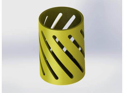 Pencil Holder Desk Organizer 3D Print Model