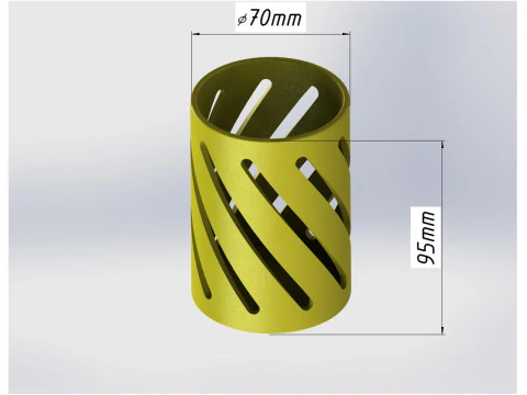 Pencil Holder Desk Organizer 3D Print Model