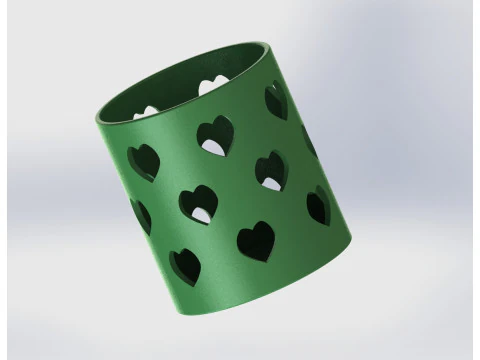 Heart Pattern Organizer 3D Print Model