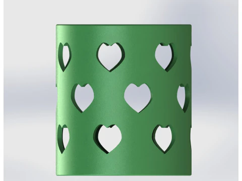 Heart Pattern Organizer 3D Print Model