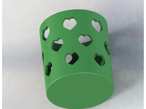 Heart Pattern Organizer 3D Print Model