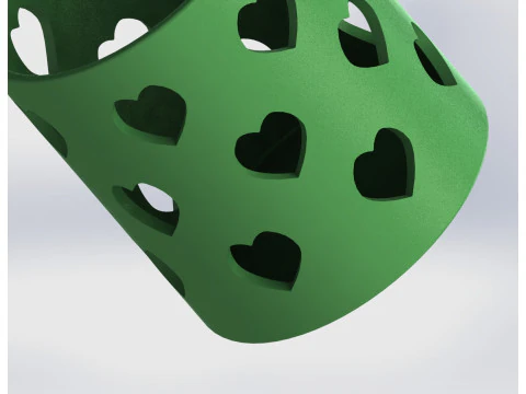 Heart Pattern Organizer 3D Print Model