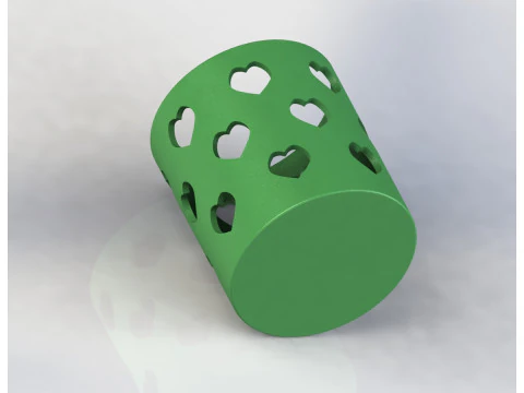 Heart Pattern Organizer 3D Print Model