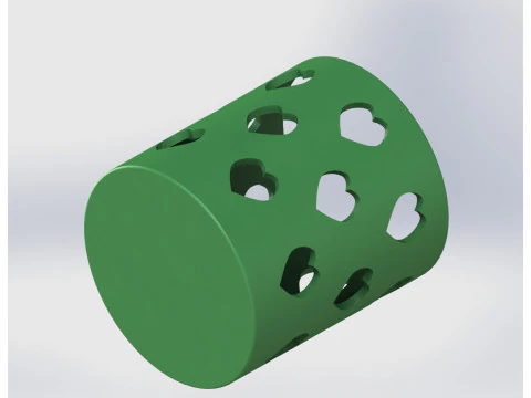 Heart Pattern Organizer 3D Print Model