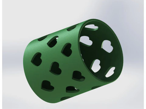 Heart Pattern Organizer 3D Print Model