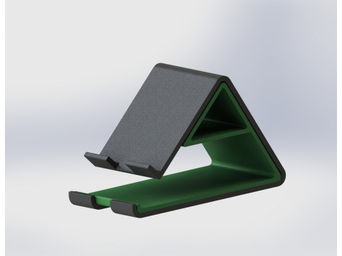 収納コンパートメント付き電話スタンド 3Dプリントモデル