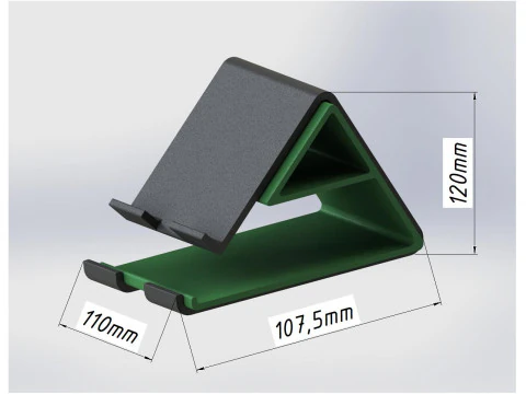 Phone Stand with Storage Compartments 3D Print Model