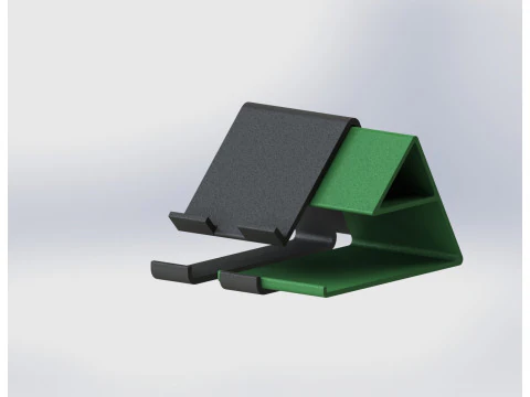 Phone Stand with Storage Compartments 3D Print Model