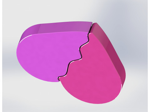 Heart Valentine Tealight Holder - Modular Candle Set No Support 3D Print Model