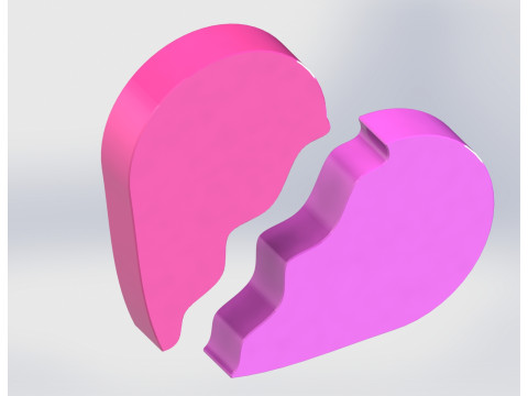 Heart Valentine Tealight Holder - Modular Candle Set No Support 3D Print Model