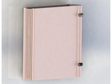 Valentines Day Book Organizer - Aesthetic Heart Edition 220mm 3D Print Model