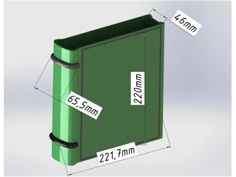 Modern Book Shelf Organizer - Aesthetic Floating Desk Stand 3D Print Model
