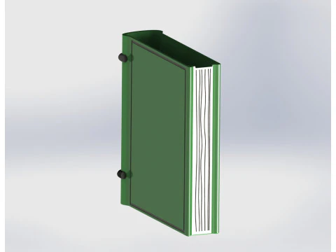 Modern Book Shelf Organizer - Aesthetic Floating Desk Stand 3D Print Model
