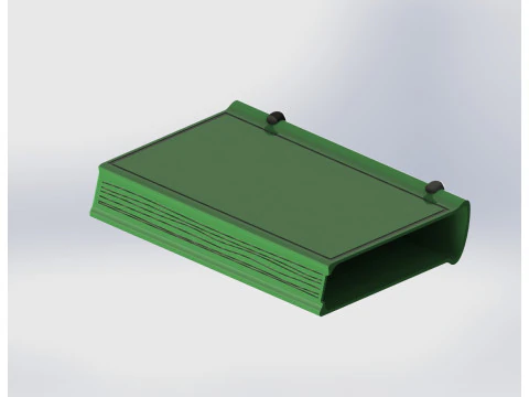 Modern Book Shelf Organizer - Aesthetic Floating Desk Stand 3D Print Model