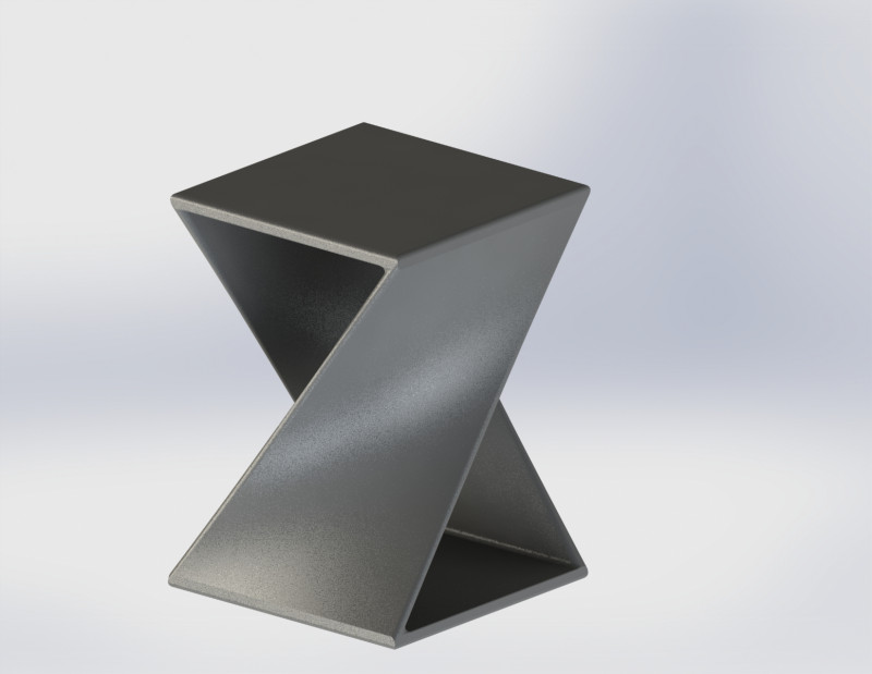 Suporte Geom&eacute;trico Futurista Modelo de Impressão 3D .c4d .max .obj .3ds .fbx .stl .blend 