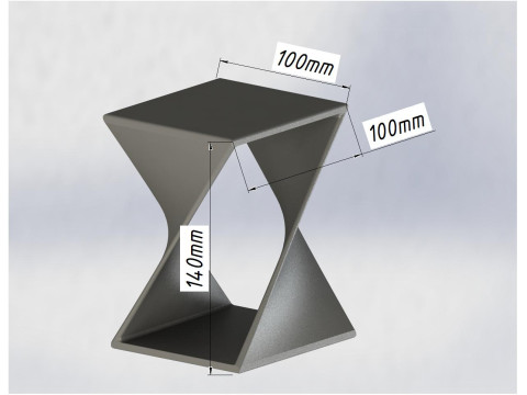 Suporte Geom&eacute;trico Futurista Modelo de Impressão 3D