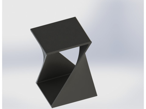 Suporte Geom&eacute;trico Futurista Modelo de Impressão 3D