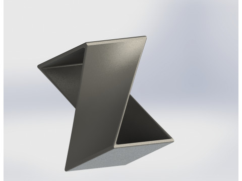 Suporte Geom&eacute;trico Futurista Modelo de Impressão 3D