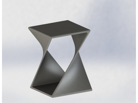 Suporte Geom&eacute;trico Futurista Modelo de Impressão 3D