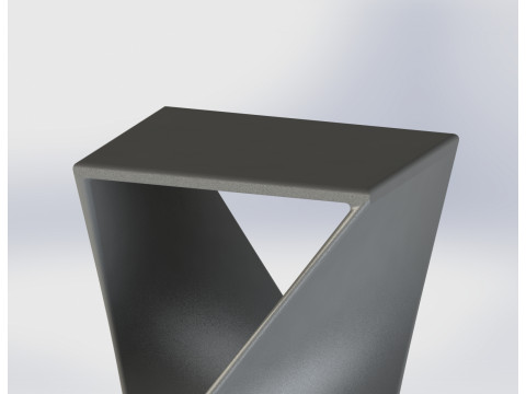 Suporte Geom&eacute;trico Futurista Modelo de Impressão 3D