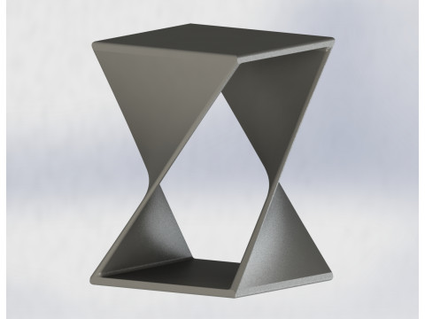 Suporte Geom&eacute;trico Futurista Modelo de Impressão 3D