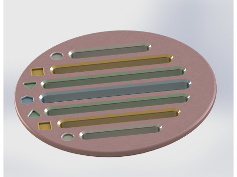 Interactive Montessori Shape Sorter - Paintable Educational Toy 3D Print Model