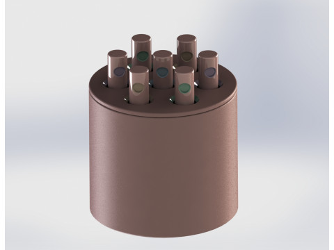 Classificador de cores Montessori interativo - Pilha de cilindros criativos GRATUITO Modelo de Impressão 3D