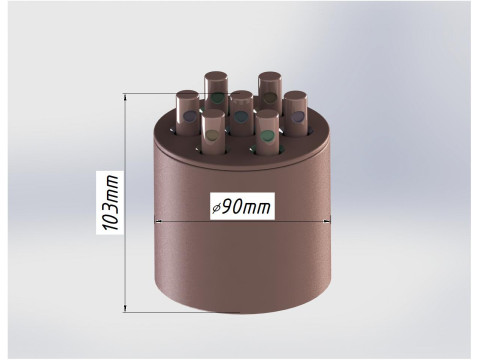 Classificador de cores Montessori interativo - Pilha de cilindros criativos GRATUITO Modelo de Impressão 3D