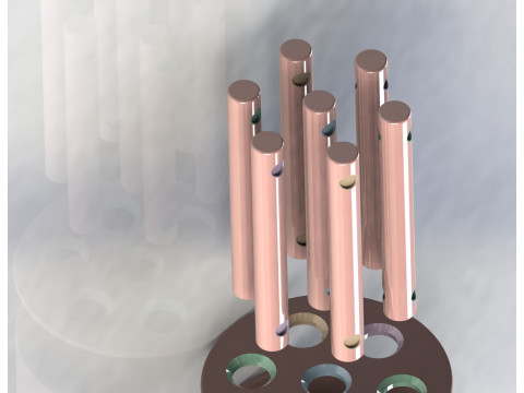 Classificador de cores Montessori interativo - Pilha de cilindros criativos GRATUITO Modelo de Impressão 3D