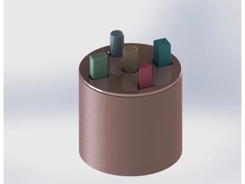 Conjunto interativo de classificador de cores de formas Montessori Modelo de Impressão 3D