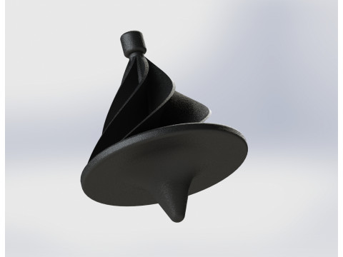 UFO High-Inertia Spinning Top Precision Engineered for Durability 3D Print Model
