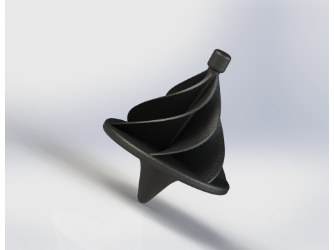 UFO High-Inertia Spinning Top Precision Engineered for Durability 3D Print Model