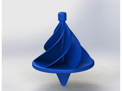 UFO High-Inertia Spinning Top Precision Engineered for Durability 3D Print Model