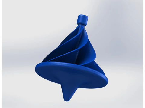 UFO High-Inertia Spinning Top Precision Engineered for Durability 3D Print Model