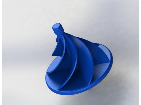 UFO High-Inertia Spinning Top Precision Engineered for Durability 3D Print Model