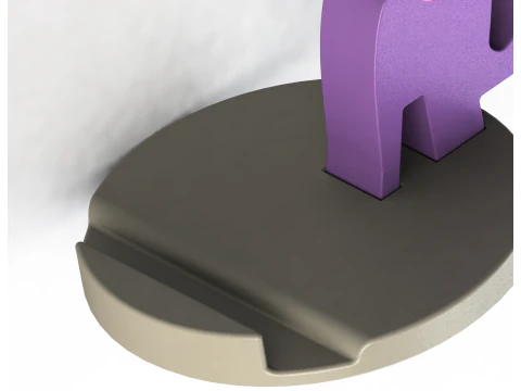 Design minimalista modular do suporte geom&eacute;trico do telefone do gato do cora&ccedil;&atilde;o Modelo de Impressão 3D