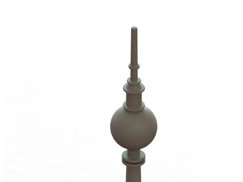 Berlin TV Tower Berliner Fernsehturm 200mm Architectural Scale Model 3D Print Model