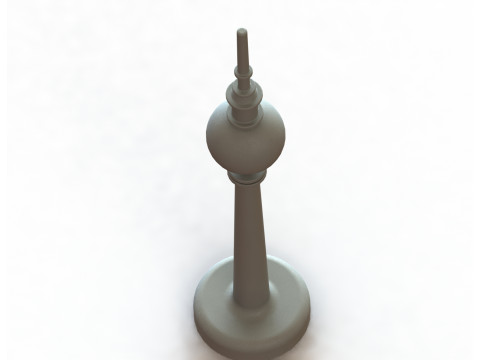 Berlin TV Tower Berliner Fernsehturm 200mm Architectural Scale Model 3D Print Model