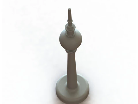 Berlin TV Tower Berliner Fernsehturm 200mm Architectural Scale Model 3D Print Model