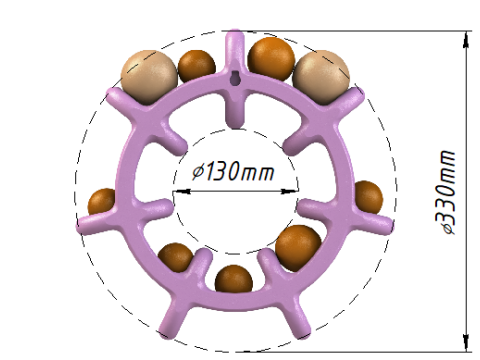 Fruit Wheel Wall Decor and Bowl 3D Print Model