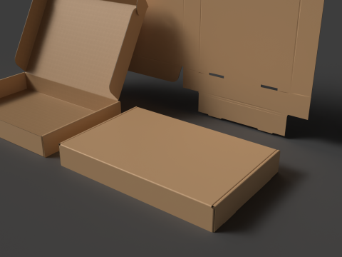 A self-assembling corrugated cardboard tray 3D Model