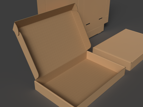 A self-assembling corrugated cardboard tray 3D Model